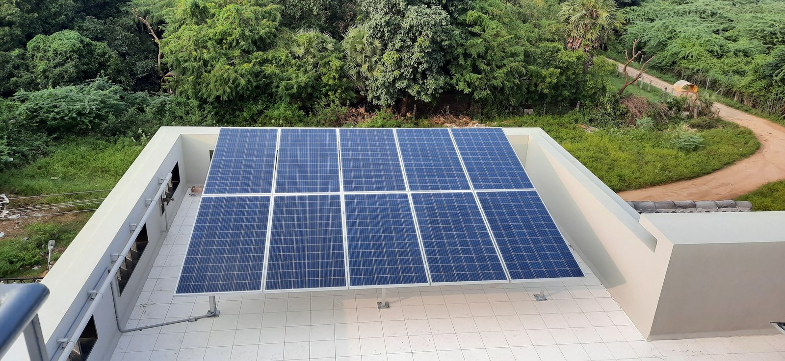 Large industrial solar plant